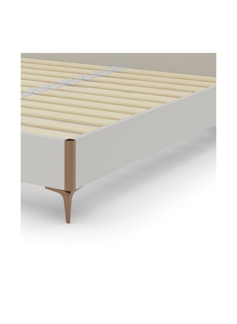 ROYALOAK Royaloak Houston Queen Size Bed | Solid Wood | Queen-Size Bed | Leatherette Upholstery | Melamine Finish | Modern Design | Durable & Long-lasting  - Image 5