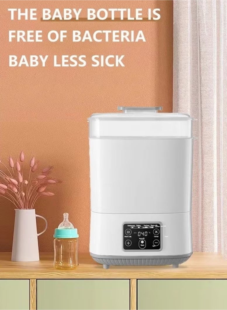 NIBEMINENT Baby Bottle Sterilizer, Electric Steam Bottle Sterilizer and Dryer, 5 in 1 Baby Milk Warmer Bottle/Sterilizer Universal Fit for All Baby Items Accessories - Image 5