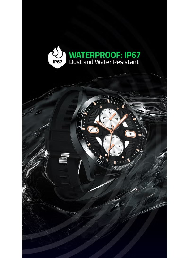 TCH Smart Watch E10 Nova for Men 1.43 Amoled Display, Bluetooth Call, 180 Sports Modes, Heart Rate, Sleep Monitor, SpO2, IP68 Waterproof, 10-Day Battery, For Android/IOS - Image 5