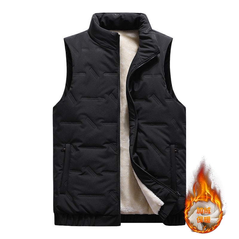 2022 Vest for Autumn and Winter Warm Men's Thickened Vest Fashionable Outer Wearing Vest Jacket Sleeveless Waistcoat - Image 1