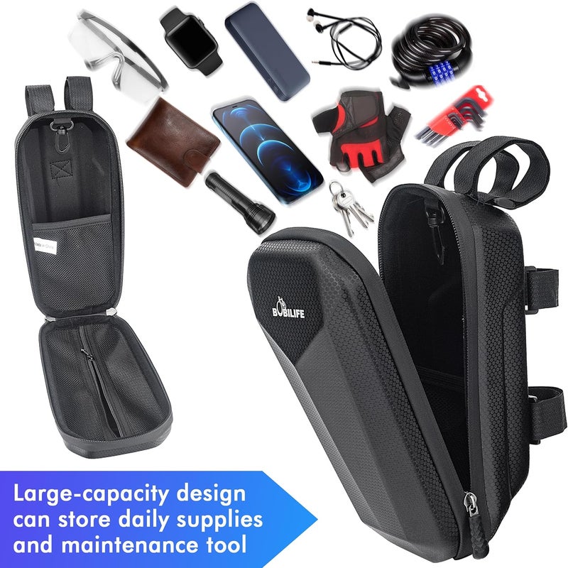 BOBILIFE Waterproof EVA 3L Handlebar Bag - Compatible with Bicycle, Scooter, Electric Ebike, Motorcycle, City Bike - Image 3