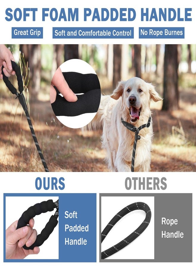 HOMIMP Slip Lead Dog Leash 6 FT - Reflective 4 PCS Bulk Color Heavy Duty Rope Dog Leash for Small Medium Large Dogs Puppy - Soft Long Padded Handle Thick Dog Leashes for Shelter, Vet, Training - Image 3