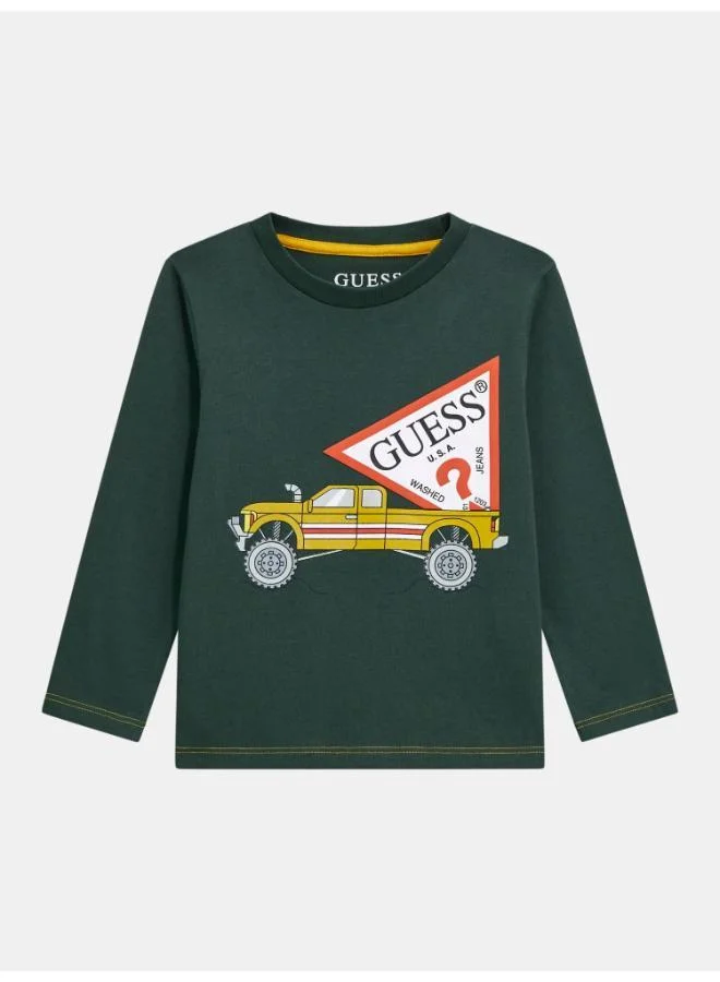GUESS Kids Slogan Crew neck T-Shirt