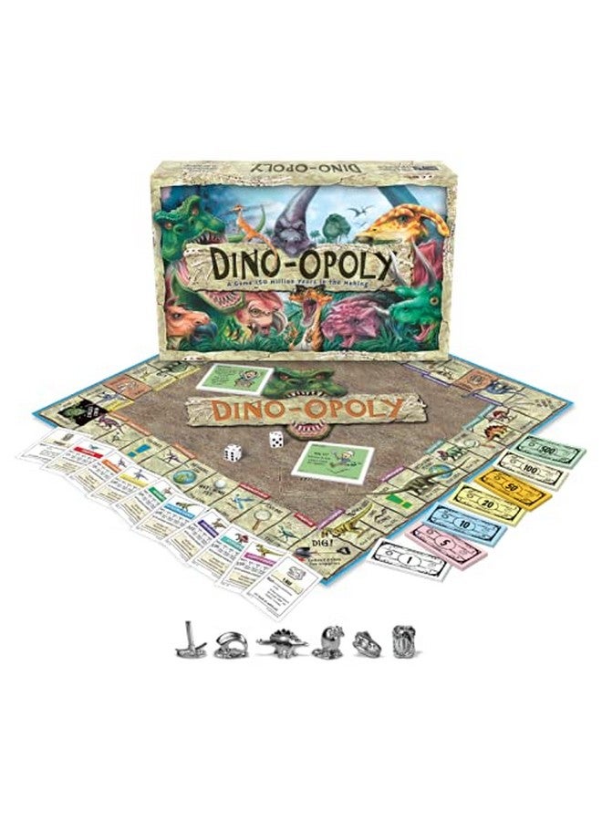 Late for the Sky Dino-Opoly Monopoly Board Game - Image 2