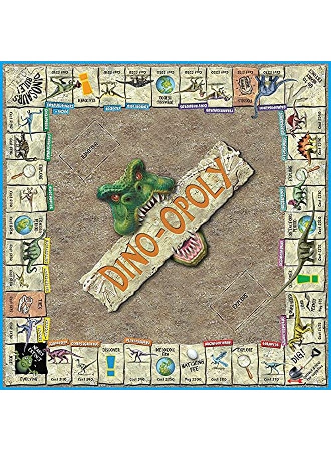 Late for the Sky Dino-Opoly Monopoly Board Game - Image 3