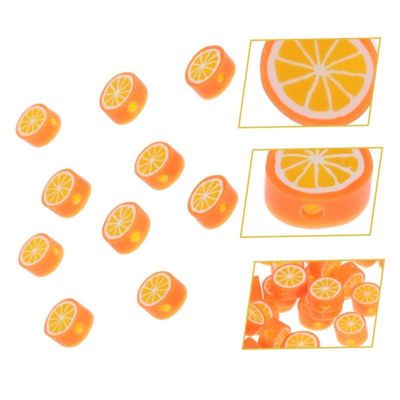 200Pcs Polymer Clay Beads Fruit Shaped Mixed Colors DIY Jewelry Making Accessories - Image 4