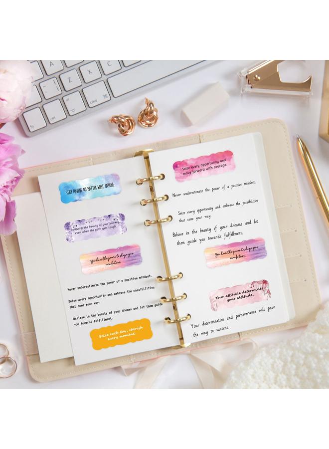 Bluejw New Encouraging Stickers 240 Water Color Ins Wind Waterproof English Diary Bottle Gift Inspirational Stickers - Image 4