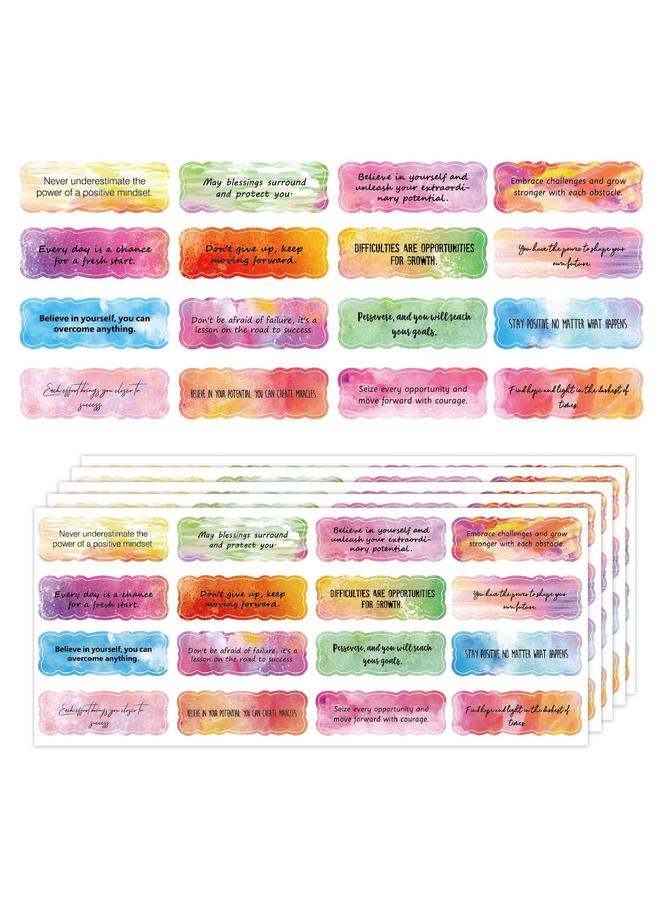 Bluejw New Encouraging Stickers 240 Water Color Ins Wind Waterproof English Diary Bottle Gift Inspirational Stickers - Image 5
