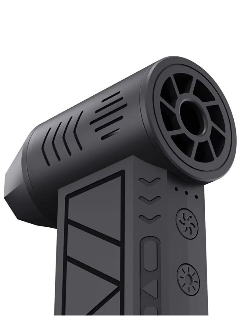 ELTRAZONE Compressed Air Duster Dust Blower Jet Dry Mini Blower 130,000 RPM Air Blower Super Fan Turbo Powered Portable Turbo Fan Vacuum Cleaner Portable Blower Violent Fan Electric Cordless Car Dryer - Image 3