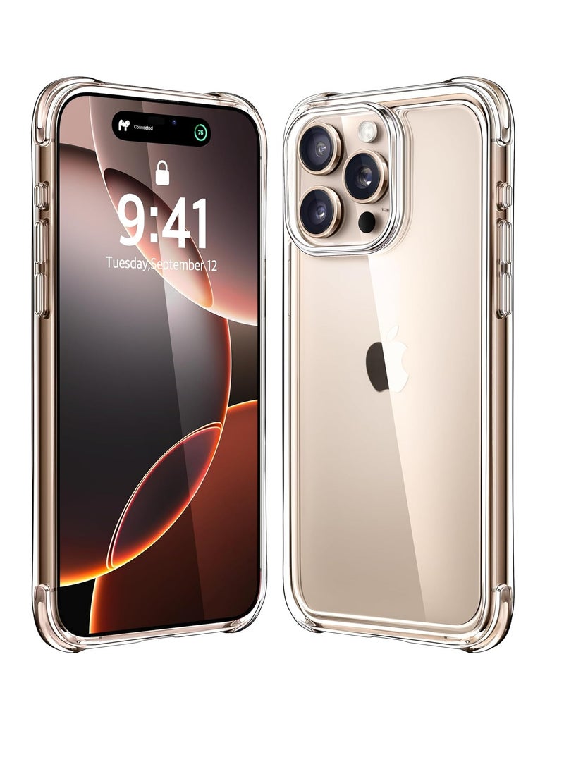 iphone 16 Pro Max Case Clear [Not-Yellowing] [16 ft Military-Grade Drop Protection] Shockproof Protective Phone Bumper iPhone 2024 - Image 1