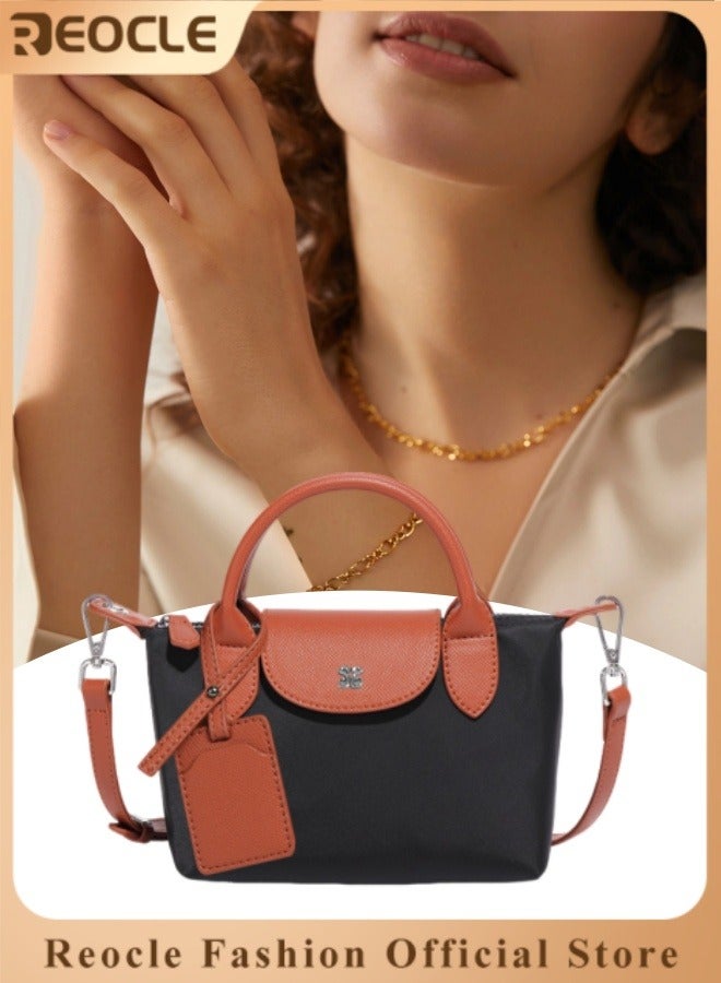 REOCLE Women's Shoulder Bag Crossbody Purse Messenger Bag Vegan Leather Ladies Clutch with Adjustable Strap Genuine Top Handle Handbags 
