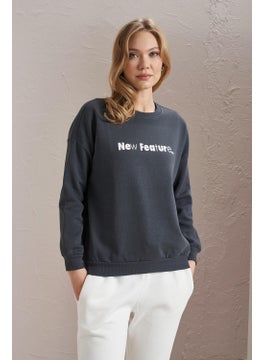 Tena Women's Smoke New Feature Printed Three Thread Basic Sweatshirt  - Image 1