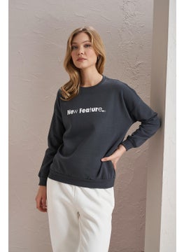 Tena Women's Smoke New Feature Printed Three Thread Basic Sweatshirt  - Image 3
