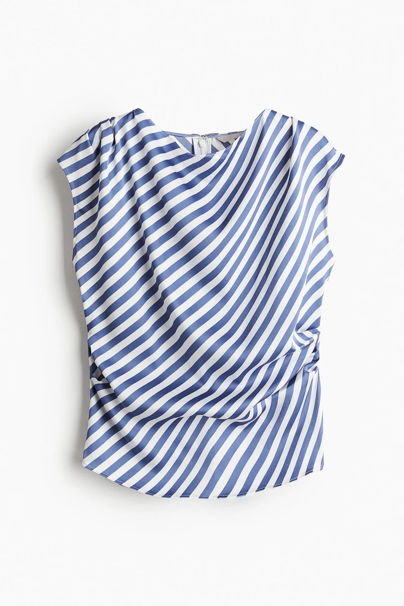 اتش اند ام Draped Satin Top