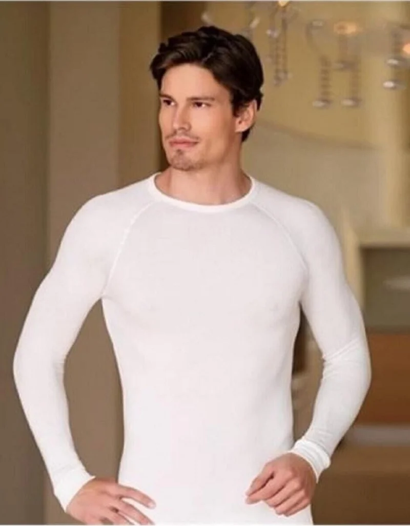 بيراك 757 Men's Long Sleeve Thermal Bodysuit Singlet