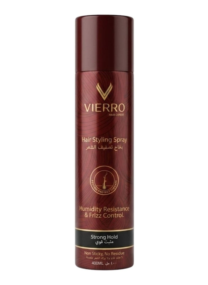 Strong Hold Hairspray leaves no Residue and Doesn't Stick to Hair  400ml