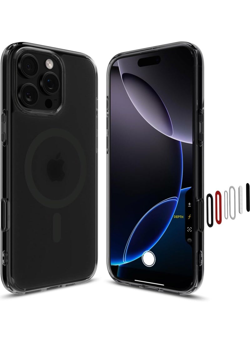 Spigen Ultra Hybrid T MagFit for iPhone 16 Pro MAX Case Cover [Camera Control Button Cover] with MagSafe (2024) - Frost Black  - Image 1