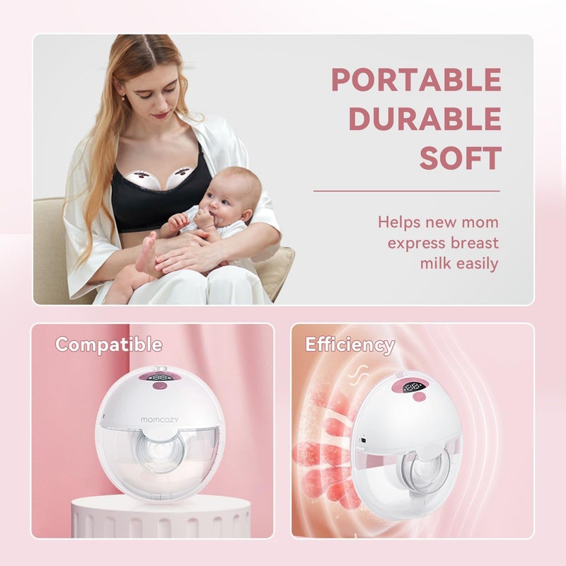 TOVVILD 12 حزمة قطع مضخة 8 قطع صمامات بطة 4 قطع غشاء سيليكون متوافقة مع Momcozy M5 قطع غيار بديلة لموم كوزي M5 - Image 4