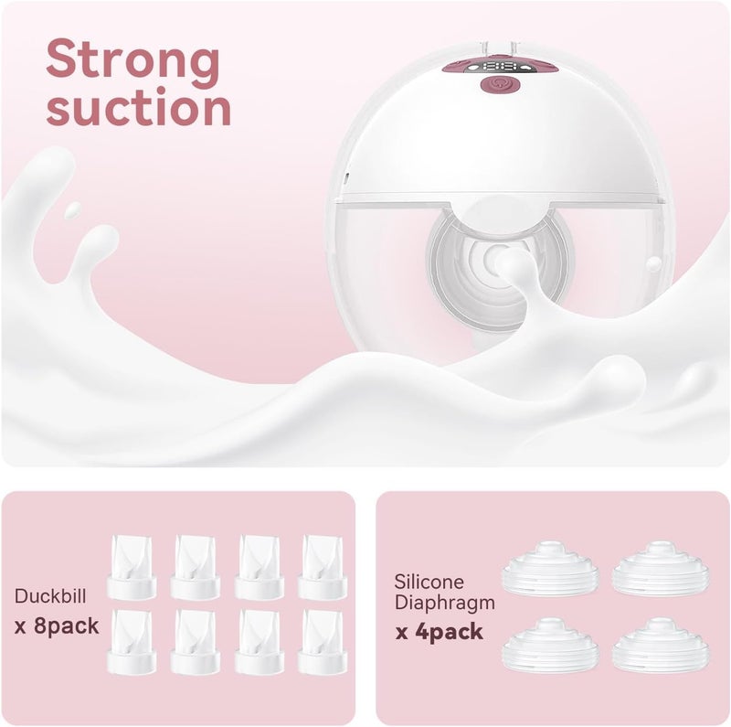 TOVVILD 12 حزمة قطع مضخة 8 قطع صمامات بطة 4 قطع غشاء سيليكون متوافقة مع Momcozy M5 قطع غيار بديلة لموم كوزي M5 - Image 5