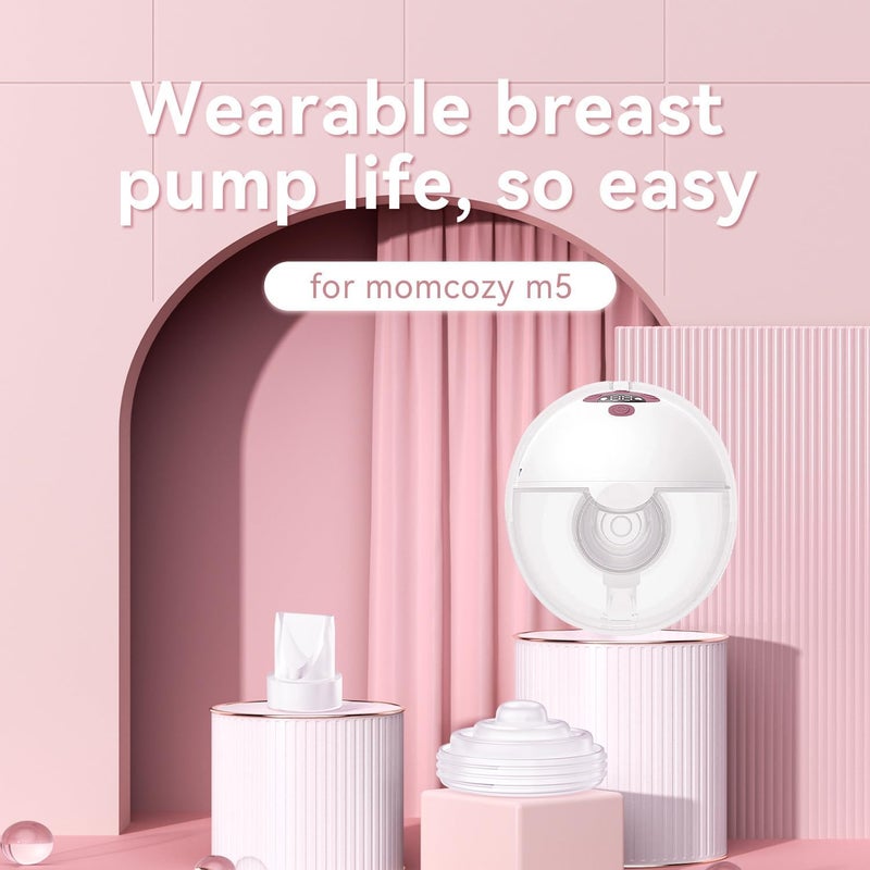 TOVVILD 12 حزمة قطع مضخة 8 قطع صمامات بطة 4 قطع غشاء سيليكون متوافقة مع Momcozy M5 قطع غيار بديلة لموم كوزي M5 - Image 2