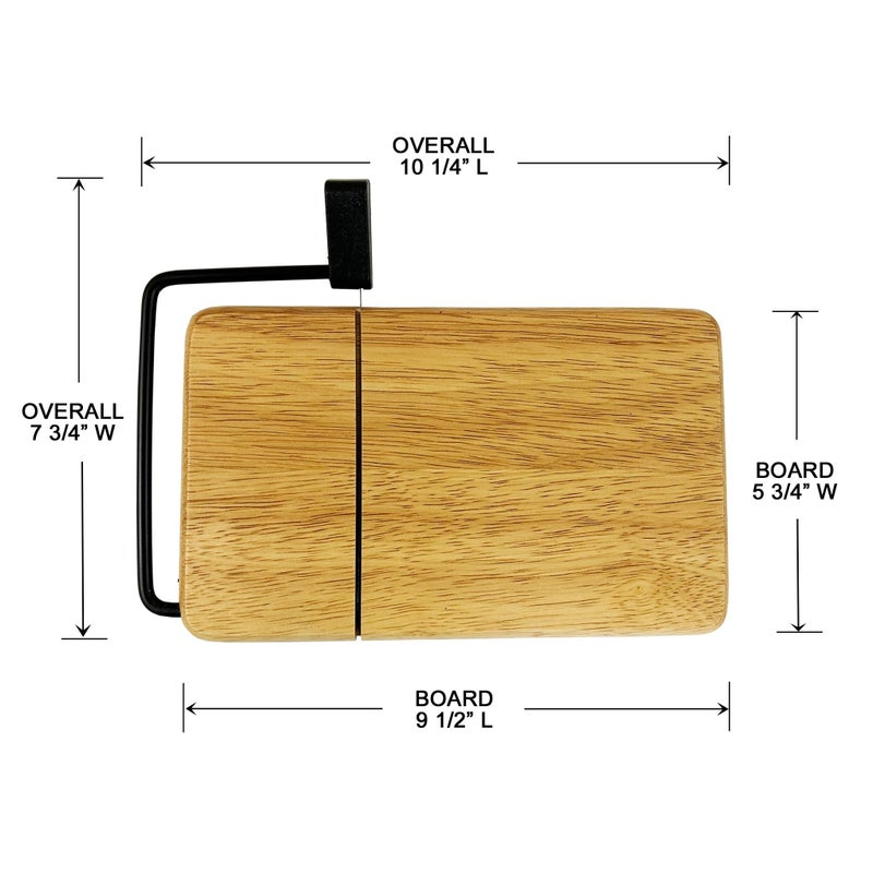 Prodyne Thick Beechwood Cheese Slicer, 9 Â½" x 6" x â…ž" - Image 3