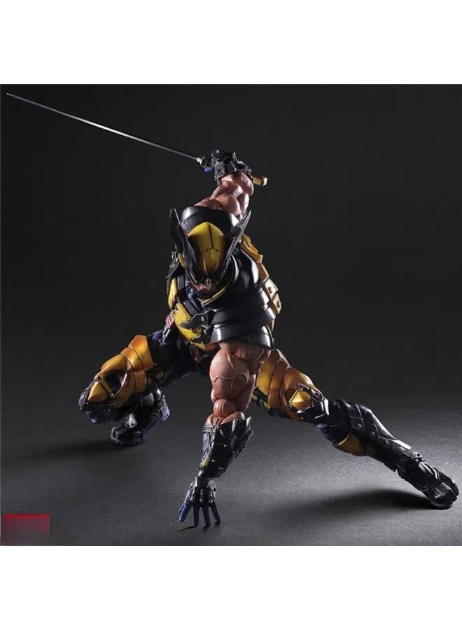 عام ولفيرين شخصية نموذج سطح المكتب الديكور المنقولة دمية نموذج لعبة جمع الديكور هدية للعائلة والأصدقاء - Image 3