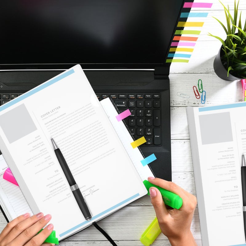🖊️ أغلفة تقارير شفافة مرنة مع أعمدة منزلقة للاستخدام المكتبي - Image 5