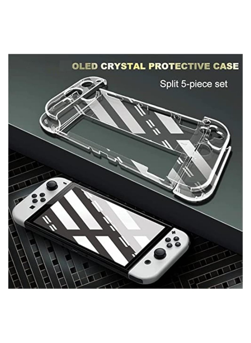 Carrying Case Compatible With Switch Oled Accessories Bundle With Screen Protector Clear Cover For Oled Game Console  - Image 5