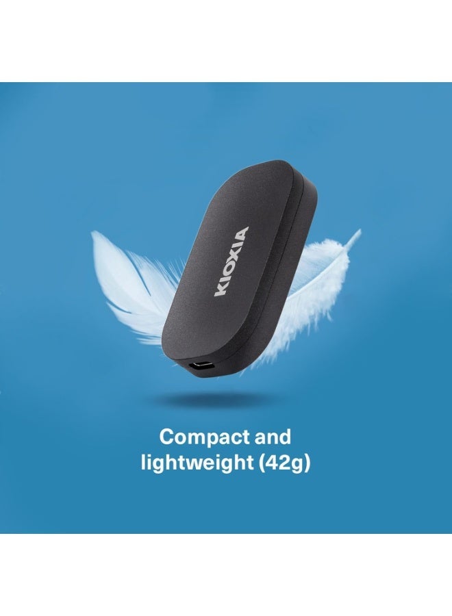 KIOXIA Exceria Plus G2 Portable SSD - 1TB External Drive, USB 3.2 Gen 2, up to 1050MB/s Read & 1000MB/s Write - Compatible with Windows, macOS, iOS, Android, PS5, Xbox Series X/S 1 TB - Image 2