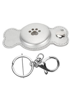 Thoraya Item Finder Case Multifunctional Prevent Loss Soft Durable for Airtag Tracking Device Holder for Travel Car Key Silver  - Image 1