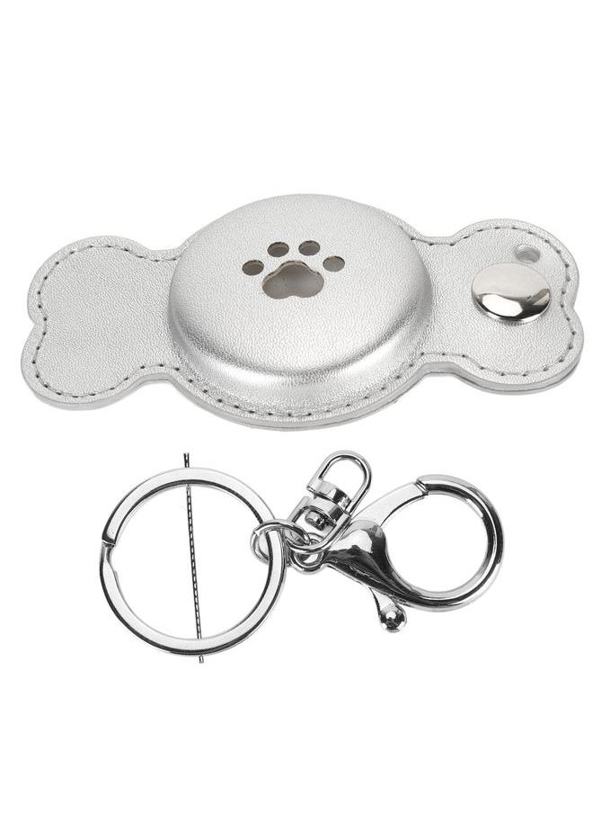 Thoraya - Item Finder Case Multifunctional Prevent Loss Soft Durable for Airtag Tracking Device Holder for Travel Car Key Silver - Image 1