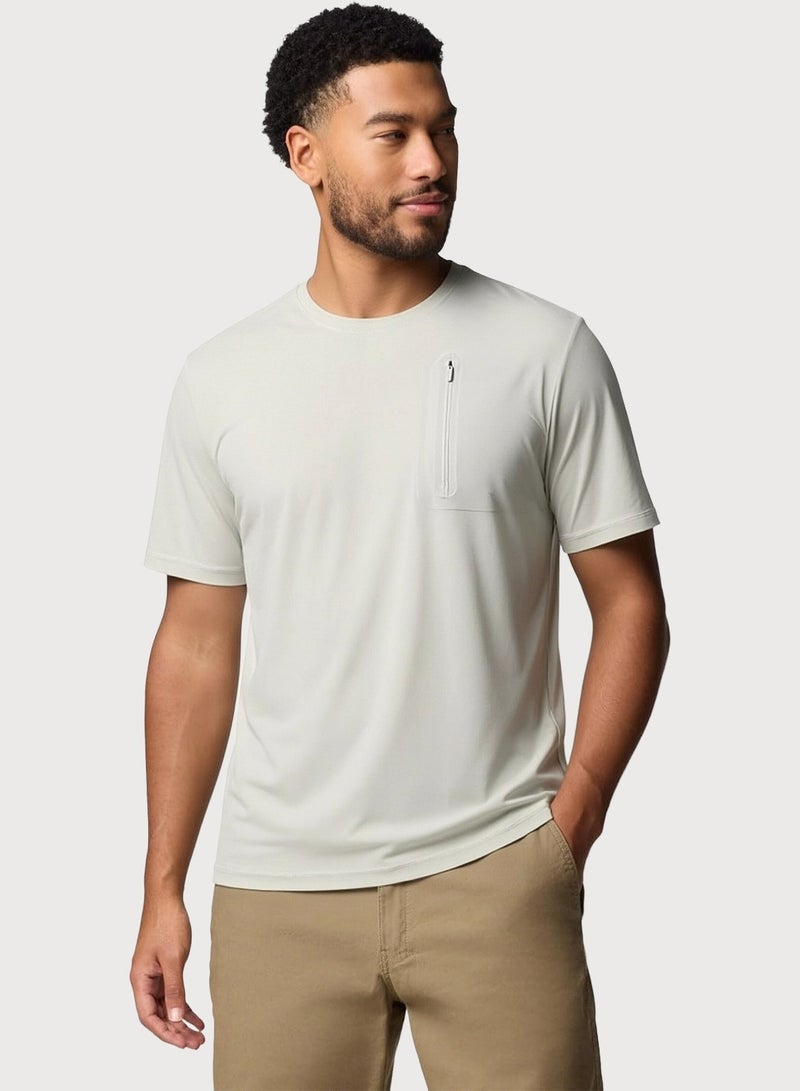 QUASER Mens T-Shirt O-Neck Sports Short Sleeves,Everyday Tee For Men,Comfortable Soft Men's T-shirt - Image 3