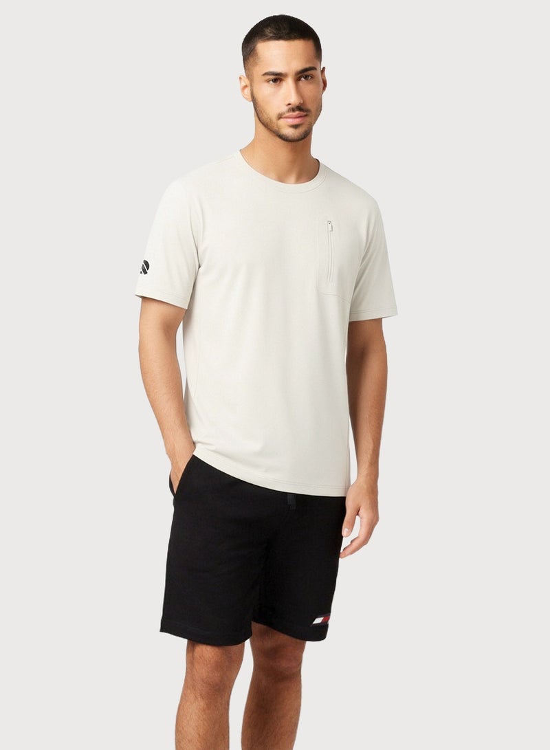QUASER Mens T-Shirt O-Neck Sports Short Sleeves,Everyday Tee For Men,Comfortable Soft Men's T-shirt - Image 1