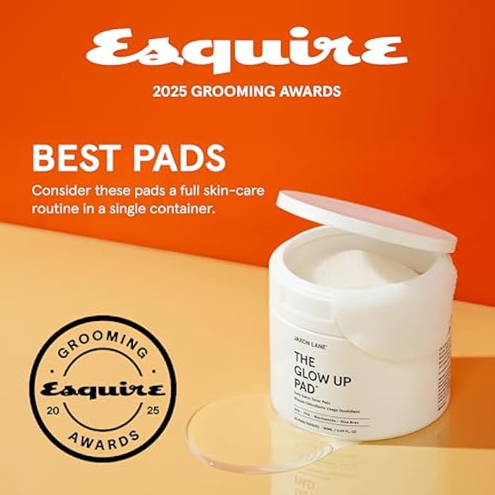 JAXON LANE Rice Toner Pads Korean Skin Care Daily Exfoliating Pads for Face: THE GLOW UP Centella AHA PHA Niacinamide Brightening Toner for Mens Skincare, Facial Cleansing, Acne Pores, Dark Spots & Skin Radiance - Image 2