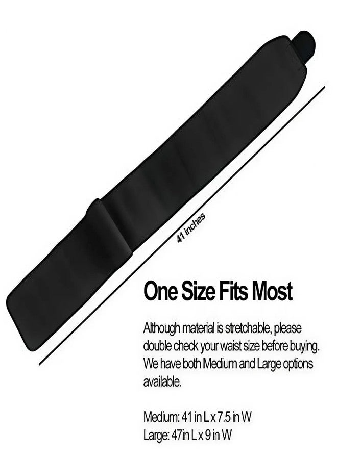 ZEDAN Neoprene Sweat & Stomach Belt for Men & Women | Non-Tearable, Sauna & Waist Trainer | Tummy Belt Shapewear | for Exercise & Workout - Black - Image 4