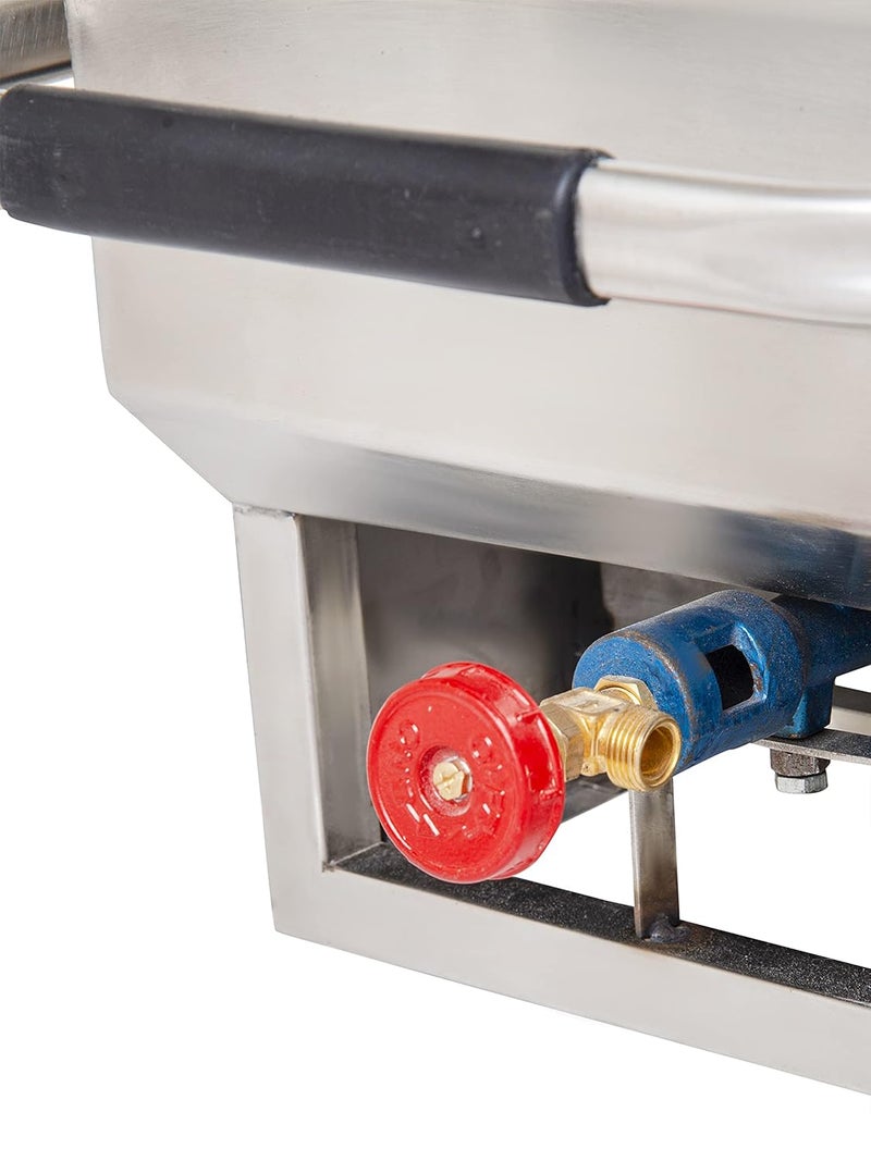 KIRAN ENTERPRISES Kiran Enterprise Gas Sandwich Griller 4 Slice Gas Commercial Sandwich Maker Grill White  - Image 4