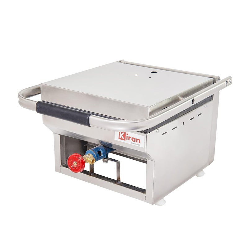 KIRAN ENTERPRISES Kiran Enterprise Gas Sandwich Griller 4 Slice Gas Commercial Sandwich Maker Grill White  - Image 3