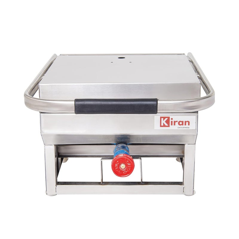 KIRAN ENTERPRISES Kiran Enterprise Gas Sandwich Griller 4 Slice Gas Commercial Sandwich Maker Grill White  - Image 2