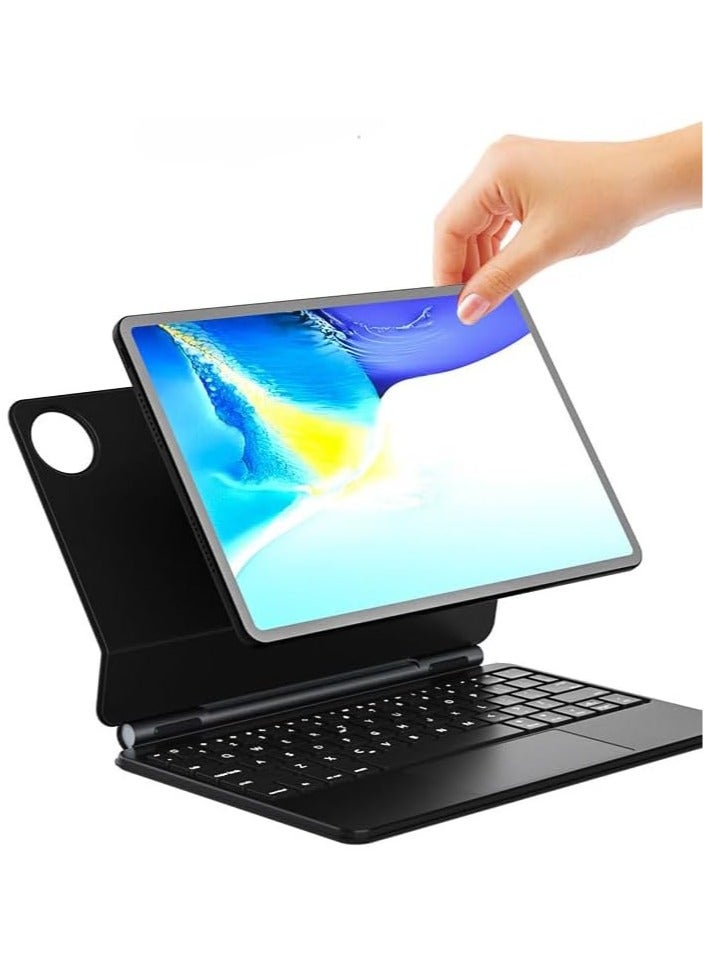 Suitable for Xiaomi Pad 6/Xiaomi Pad 6 Pro 11 Inch Magnetic Levitation Backlight Bluetooth Smart Control Keyboard, with Shockproof and Anti Drop Leather Protective Cover - Image 2