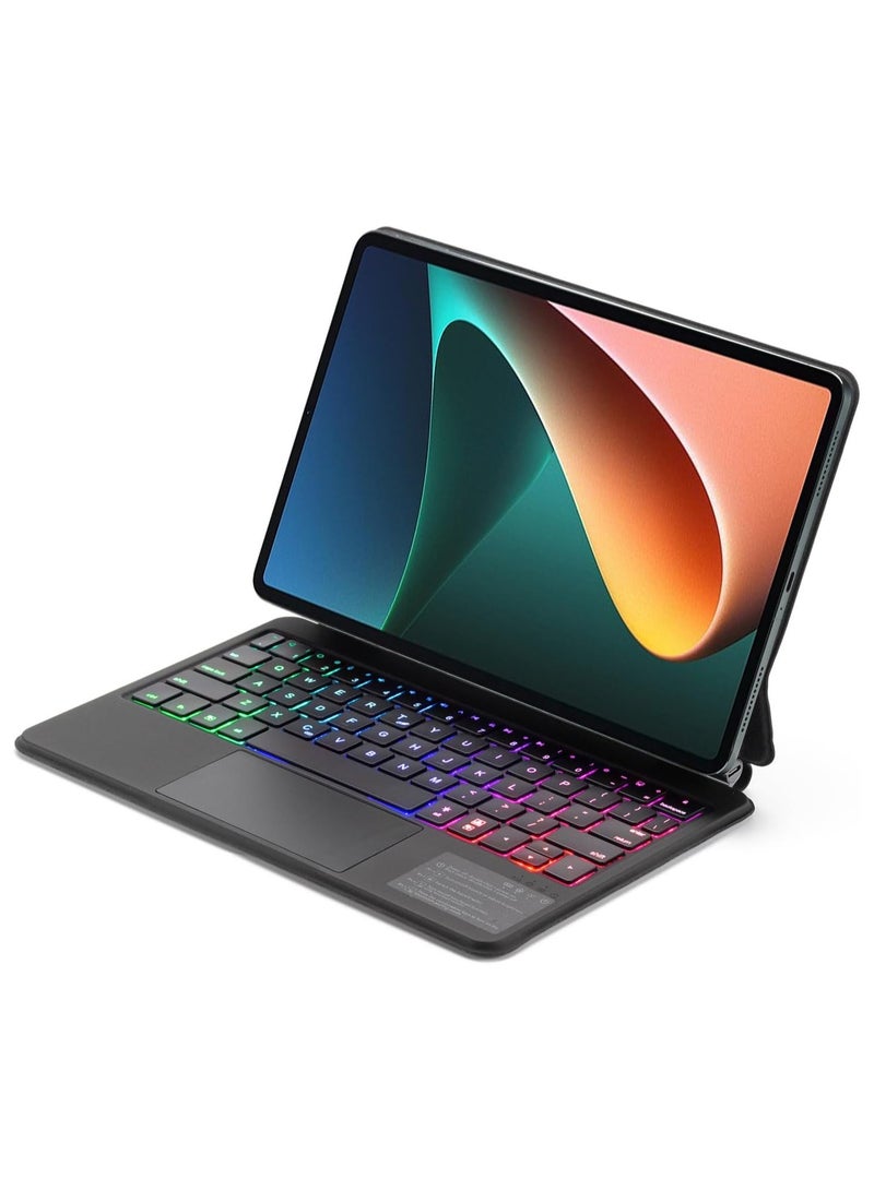 Suitable for Xiaomi Pad 6/Xiaomi Pad 6 Pro 11 Inch Magnetic Levitation Backlight Bluetooth Smart Control Keyboard, with Shockproof and Anti Drop Leather Protective Cover - Image 1
