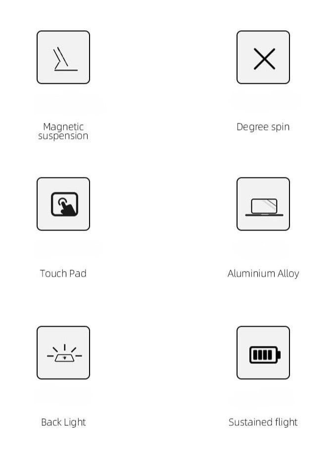 Suitable for Xiaomi Pad 6/Xiaomi Pad 6 Pro 11 Inch Magnetic Levitation Backlight Bluetooth Smart Control Keyboard, with Shockproof and Anti Drop Leather Protective Cover - Image 4