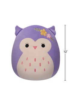 Squishmallows 12 inch Holly the Purple Owl , Officially Licensed Kellytoy Plush Toy, Colorful Soft Toy, Gift for Kids, Girls & Boys Washable Squishy Stuff Toy Multicolor All Age  - Image 5