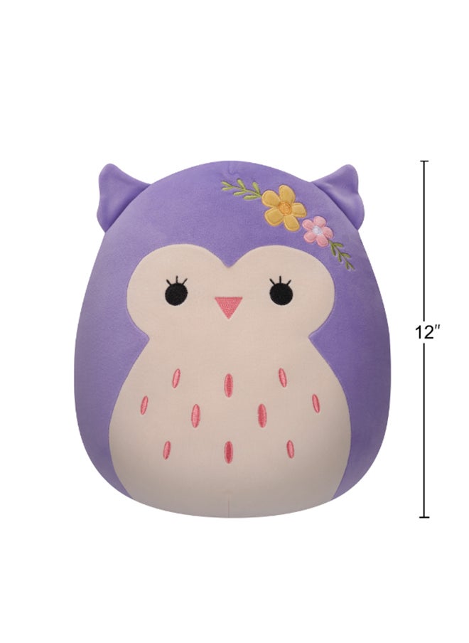 Squishmallows 12 inch Holly the Purple Owl , Officially Licensed Kellytoy Plush Toy, Colorful Soft Toy, Gift for Kids, Girls & Boys Washable Squishy Stuff Toy Multicolor All Age  - Image 5