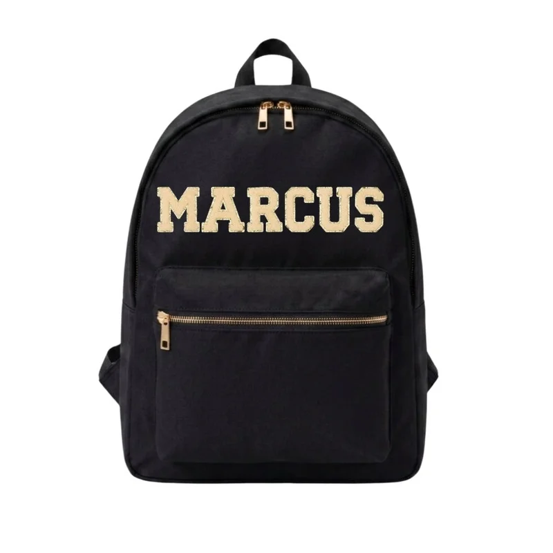 القبيلة السعيدة Black School Backpack