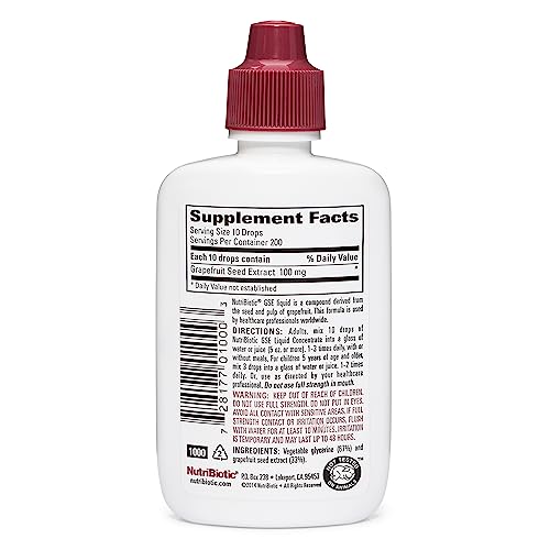 NutriBiotic GSE 2 Oz Liquid The Original Grapefruit Seed Extract Premium Concentrate with Bioflavonoids Potent Immune Overall Health Support Vegan Gluten Free NonGMO - Image 5