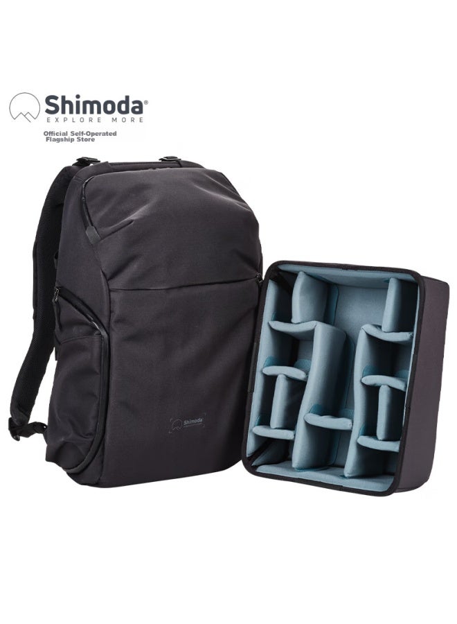 Shimoda Camera Bag, Professional Backpack Photography Bag, Large Capacity Travel Photography Bag, American Tenmoku Taichi City Series Urban Explore Ue30l, Carbon Black, 520-184 - Image 1