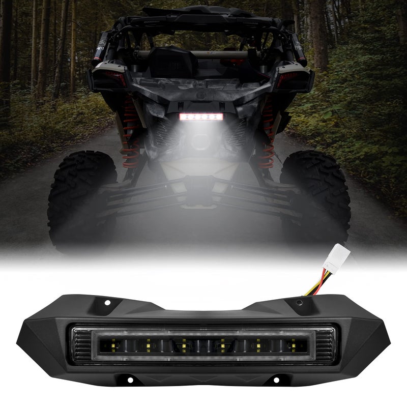 مجموعة مصابيح خلفية LED مركزية لسيارة CanAm Maverick X3 SAUTVS مصباح خلفي مساعد مجموعة مصابيح الفرامل لمركبة Can Am Maverick X3 MAX Turbo R RR 20172025