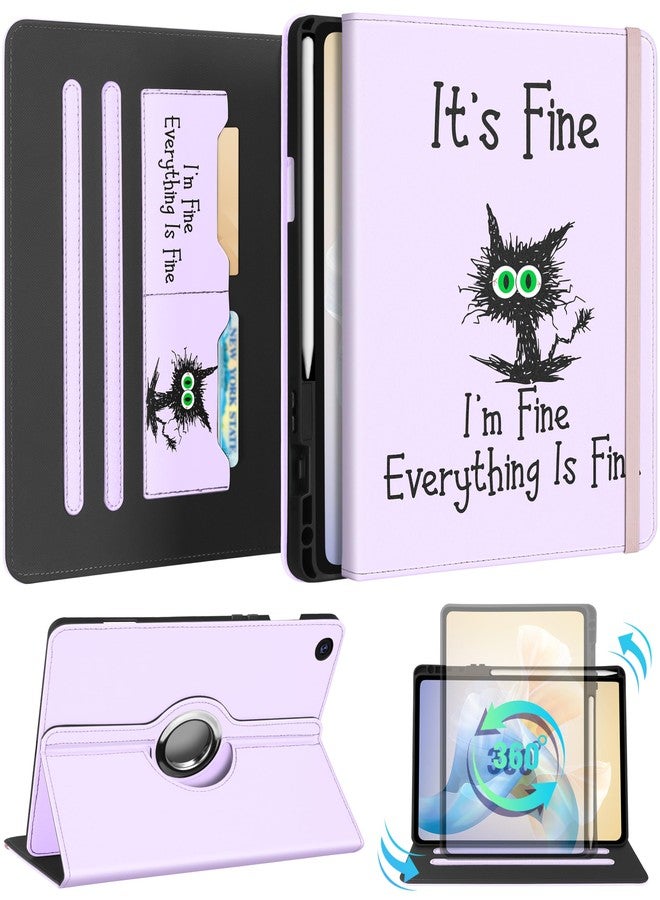 Kidcube for Samsung Galaxy Tab A9 Plus Case 11 Inch - for Women Girls Kid Cute Rotating Stand Folio Cover with Pencil Holder & Card Slot Girly Kawaii Cat Unique Design for Samsung A9 Plus Tablet Cases - Image 1