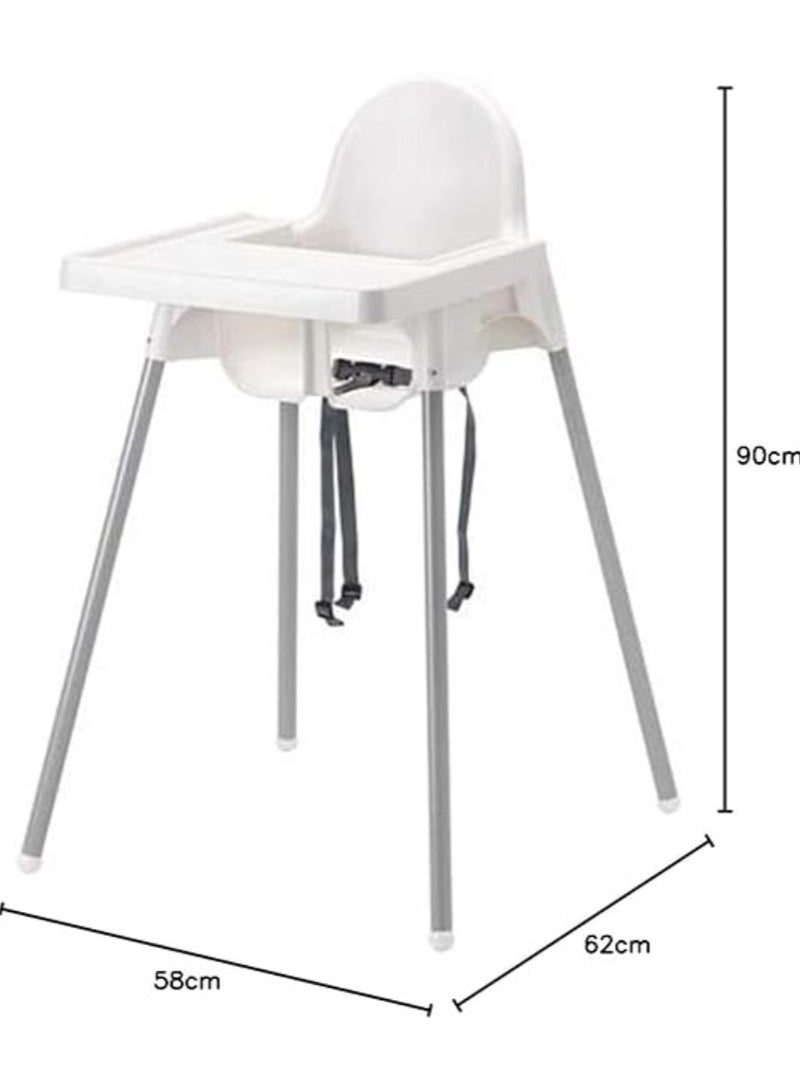 Children's High Chair with Tray – 94 cm Toddler Feeding Chair | Adjustable Baby Nutrition Seat for Infants 6 Months to 3 Years | Highchair with Table Tray for Mealtime - Image 2