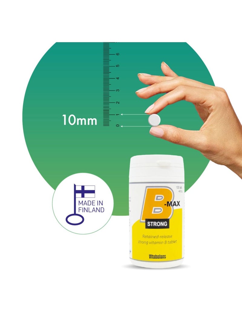 Vitabalans - B-Max Strong Tablets Vitamin B Complex 100'S - Image 1